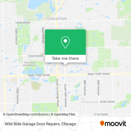 Wild Ride Garage Door Repairs map