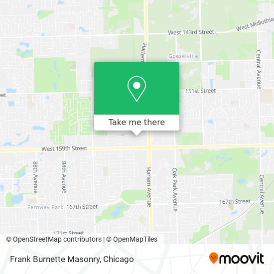 Frank Burnette Masonry map