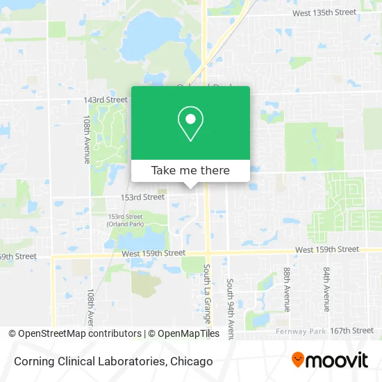Mapa de Corning Clinical Laboratories