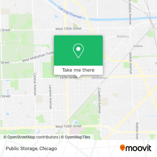 Public Storage map