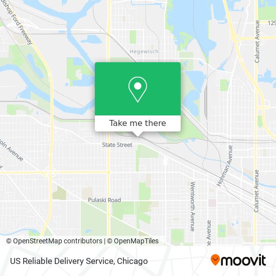 Mapa de US Reliable Delivery Service