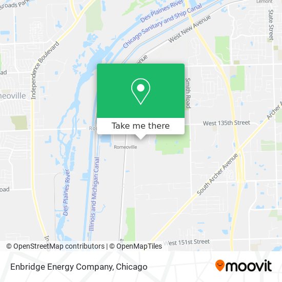 Enbridge Energy Company map