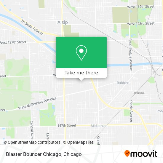 Blaster Bouncer Chicago map