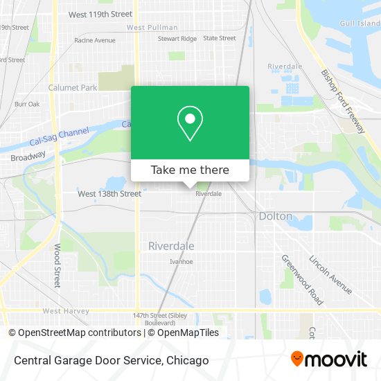 Mapa de Central Garage Door Service