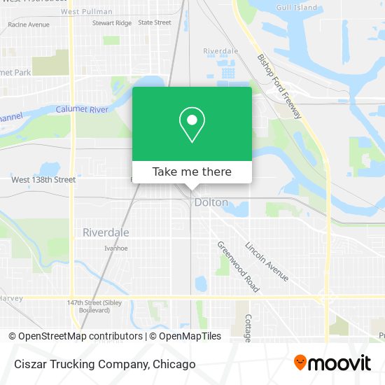 Ciszar Trucking Company map