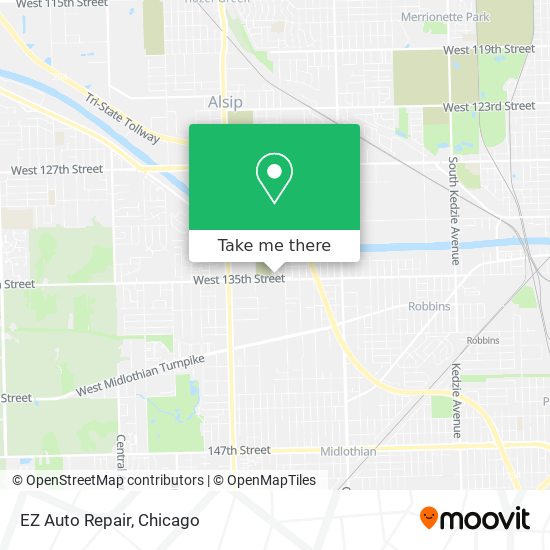 EZ Auto Repair map