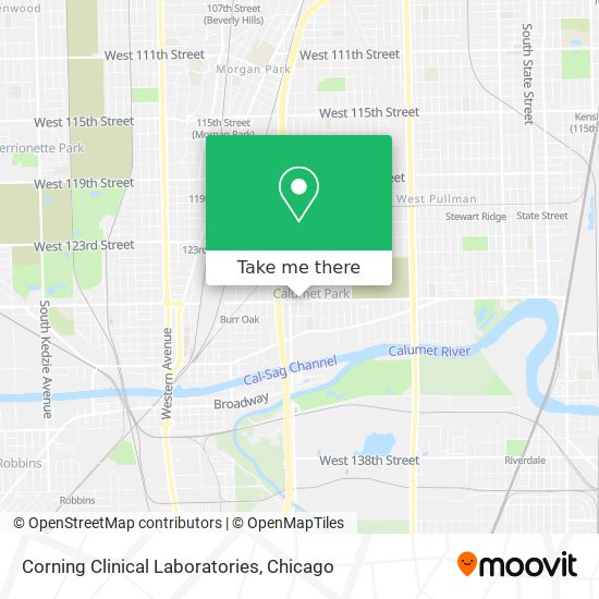 Corning Clinical Laboratories map