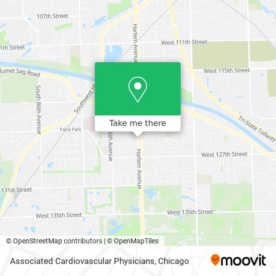 Associated Cardiovascular Physicians map