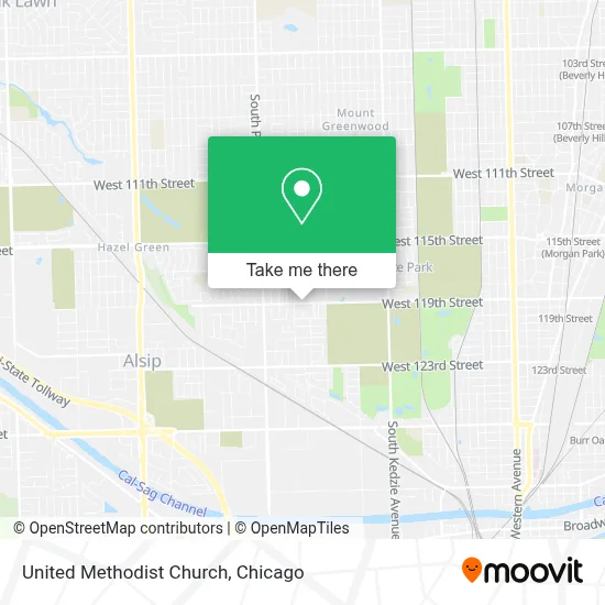 United Methodist Church map