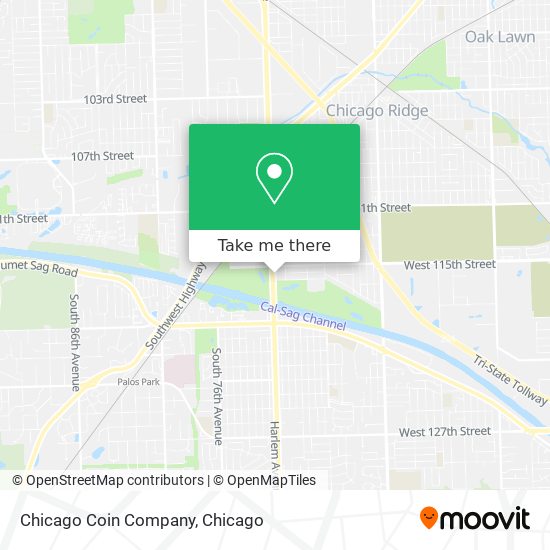 Mapa de Chicago Coin Company