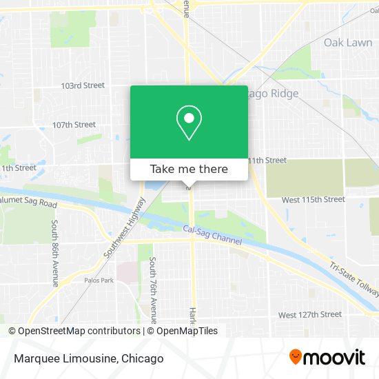 Marquee Limousine map