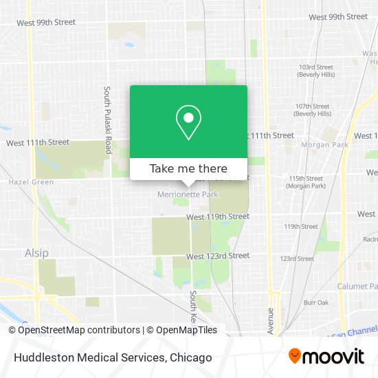 Huddleston Medical Services map