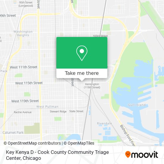 Mapa de Key Kenya D - Cook County Community Triage Center