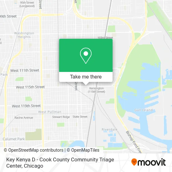 Key Kenya D - Cook County Community Triage Center map