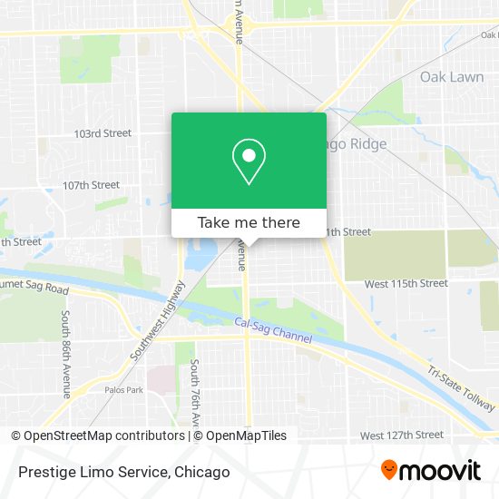 Prestige Limo Service map