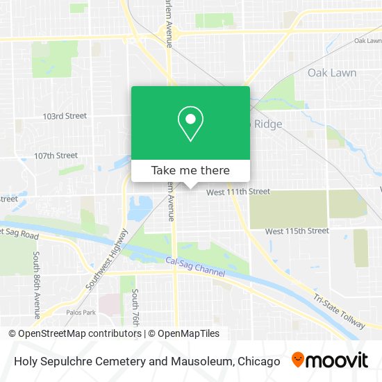 Holy Sepulchre Cemetery and Mausoleum map