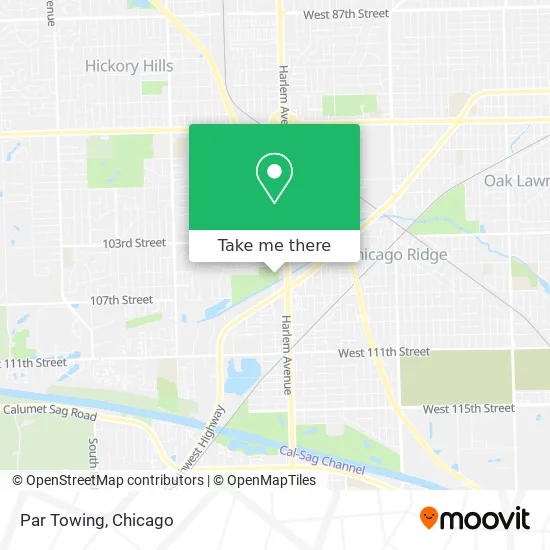 Par Towing map
