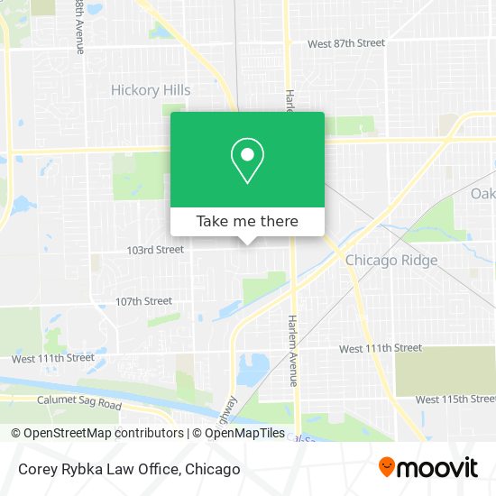 Corey Rybka Law Office map