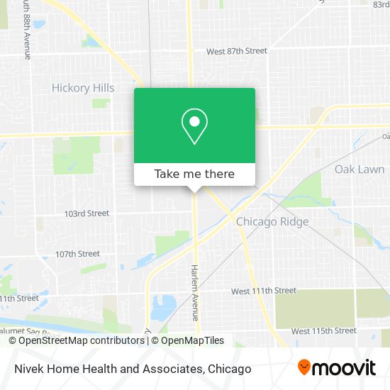 Nivek Home Health and Associates map