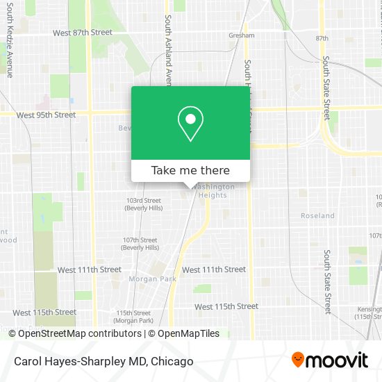 Carol Hayes-Sharpley MD map