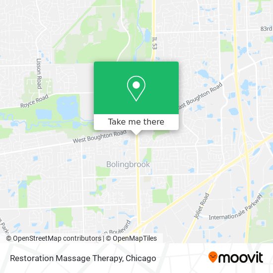 Restoration Massage Therapy map