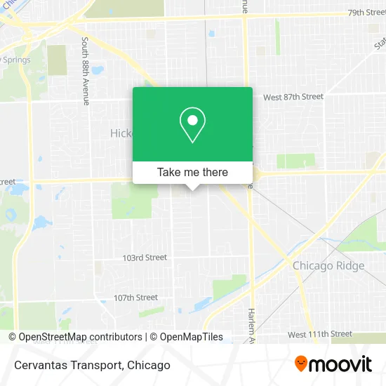 Mapa de Cervantas Transport