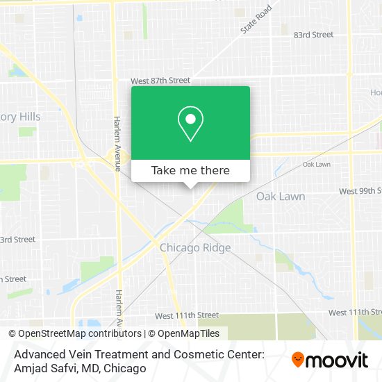 Mapa de Advanced Vein Treatment and Cosmetic Center: Amjad Safvi, MD