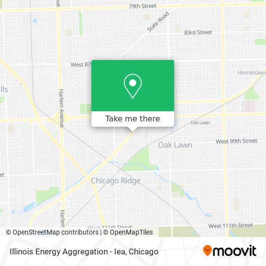 Mapa de Illinois Energy Aggregation - Iea