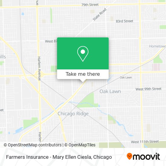 Farmers Insurance - Mary Ellen Ciesla map