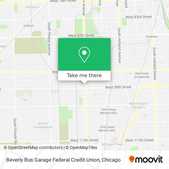 Beverly Bus Garage Federal Credit Union map