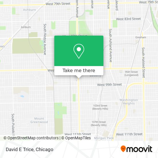 David E Trice map