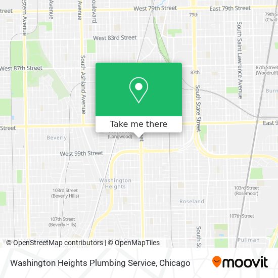 Mapa de Washington Heights Plumbing Service