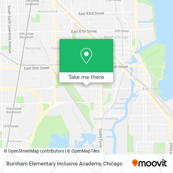 Mapa de Burnham Elementary Inclusive Academy