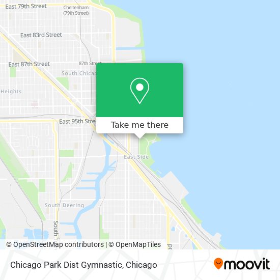 Chicago Park Dist Gymnastic map