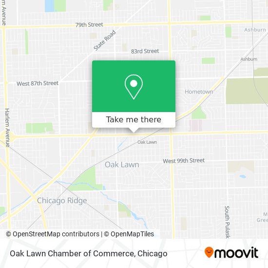 Oak Lawn Chamber of Commerce map