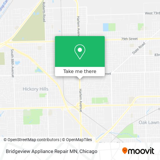 Bridgeview Appliance Repair MN map