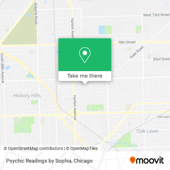 Psychic Readings by Sophia map