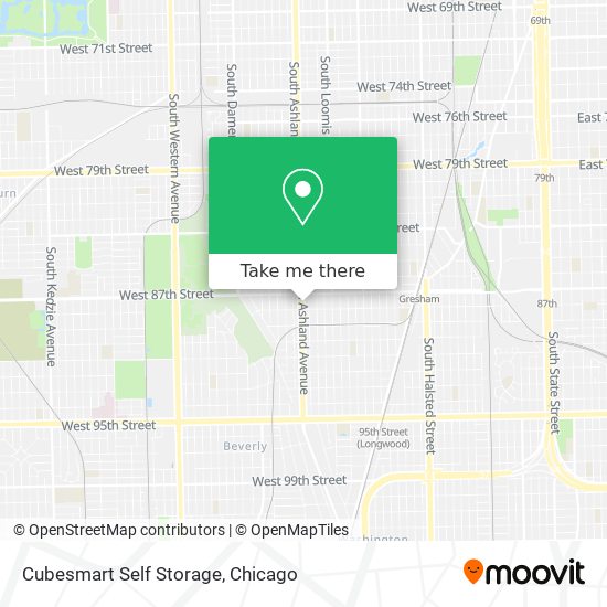 Mapa de Cubesmart Self Storage