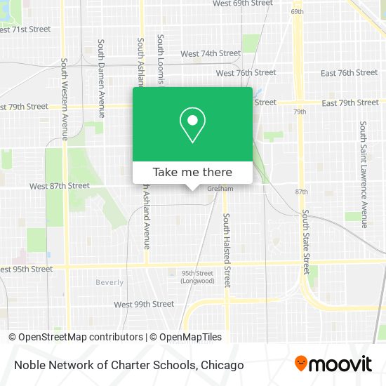 Noble Network of Charter Schools map
