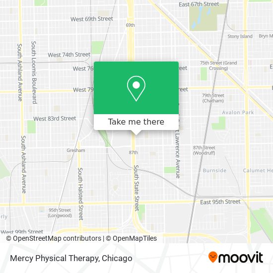 Mapa de Mercy Physical Therapy