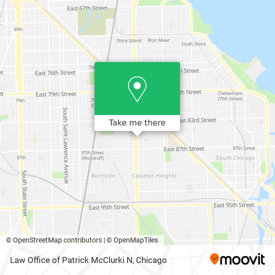 Mapa de Law Office of Patrick McClurki N
