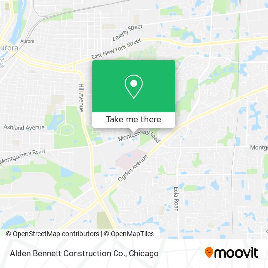 Alden Bennett Construction Co. map