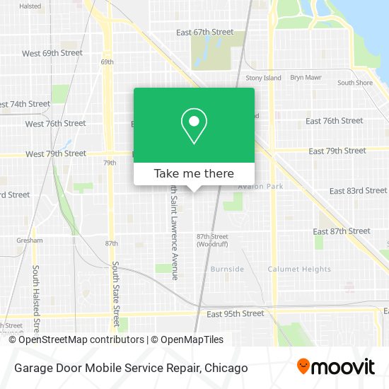 Garage Door Mobile Service Repair map