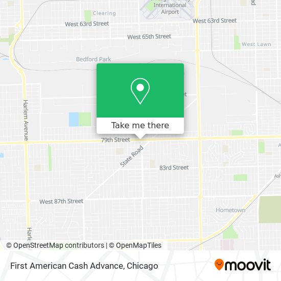 First American Cash Advance map