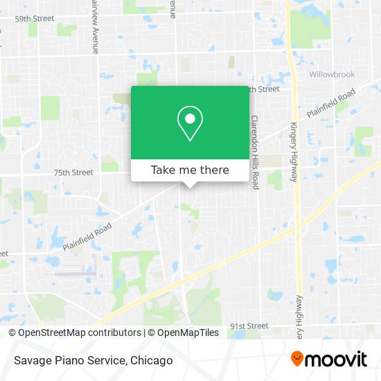 Savage Piano Service map