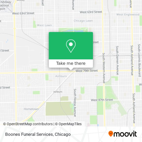 Boones Funeral Services map