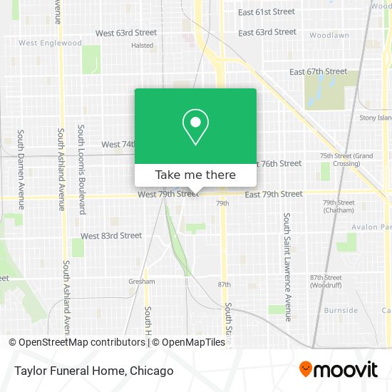 Taylor Funeral Home map