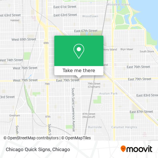 Chicago Quick Signs map