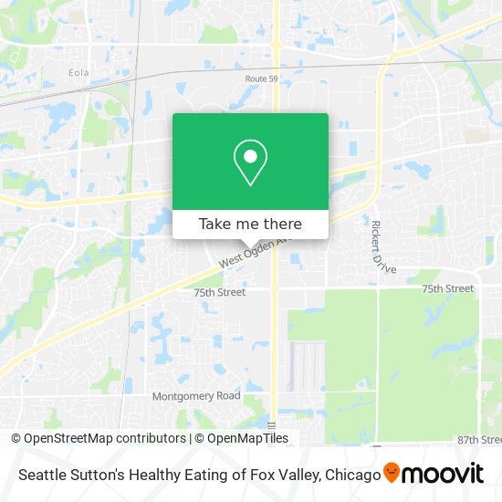 Seattle Sutton's Healthy Eating of Fox Valley map