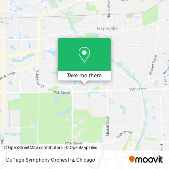 DuPage Symphony Orchestra map